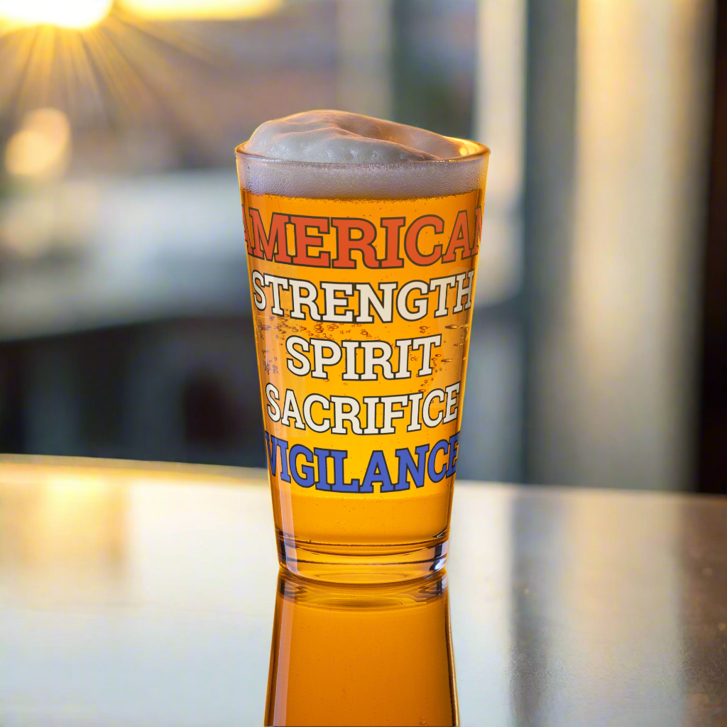 AMSSSV76 VETERAN PINT GLASS