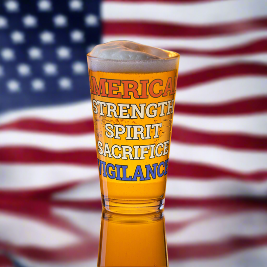 AMSSSV76 VETERAN PINT GLASS