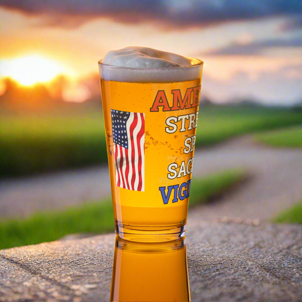 AMSSSV76 VETERAN PINT GLASS