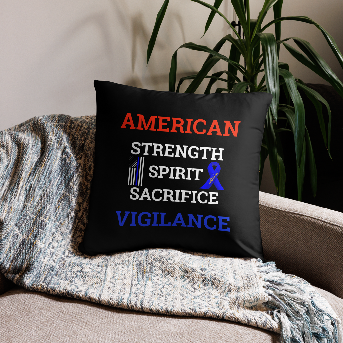 AMSSSV76 PATRIOTIC P.O PILLOW STYLE 3