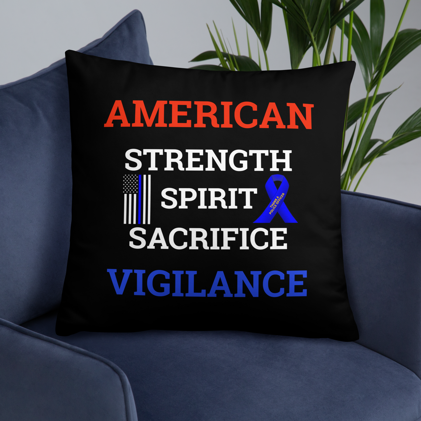 AMSSSV76 PATRIOTIC P.O PILLOW STYLE 3