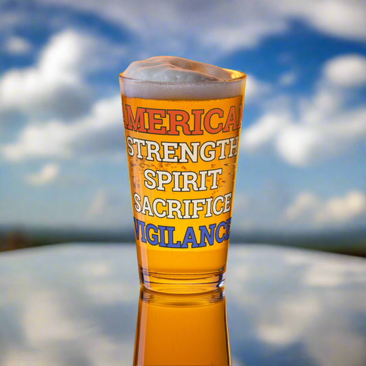 AMSSSV76 VETERAN PINT GLASS